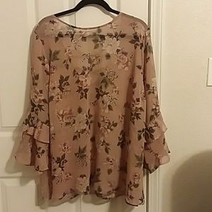Torrid rose pink blouse